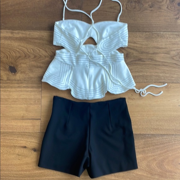 Bianca Mar Stylish White and Black Two-Piece Set - Picture 5 of 6